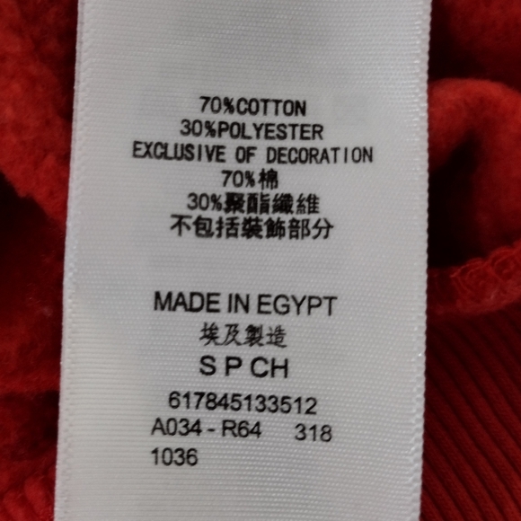 Levi's Classic Logo Chenille Hoodie Sweatshirt Boys S Red Casual Comfy Retro - Picture 8 of 8